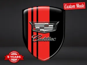 Cadillac Sticker 3D Gel Racing Limitato Badge Cupola